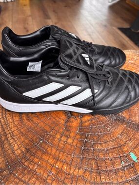 adidas Black and White Men’s Athletic Soccer turf Shoes cleats